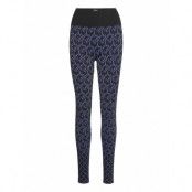 Aurora Monogram Leggings Leggings Blå Wolford