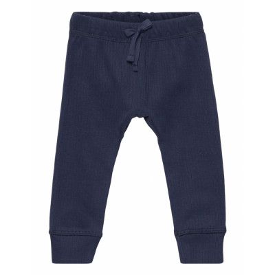 Baggy Rib Jersey Leggings *Villkorat Erbjudande Sweatpants Mjukisbyxor Marinblå Copenhagen Colors