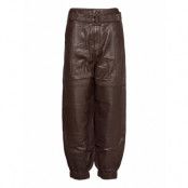 Bailagz 2.0 Hw Pants Trousers Leather Leggings/Byxor Brun Gestuz