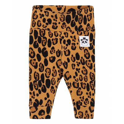 Basic Leopard Nb Leggings Bottoms Trousers Beige Mini Rodini
