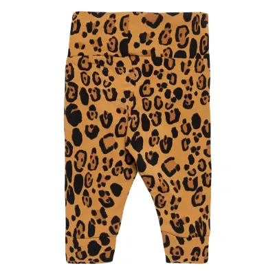 Basic Leopard Nb Leggings Bottoms Trousers Beige Mini Rodini