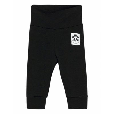 Basic Nb Leggings Bottoms Trousers Svart Mini Rodini