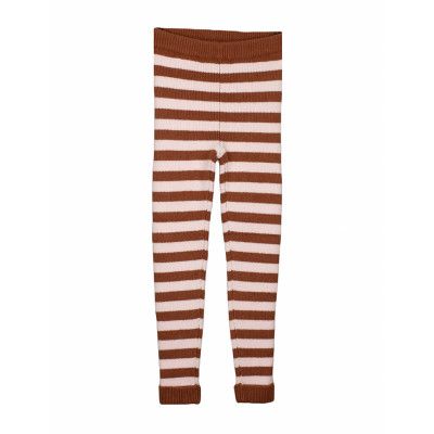 Benna Rib Leggin Bottoms Leggings Pink Fliink