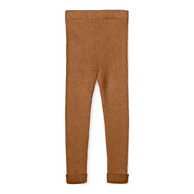 Benna Rib Leggin Leggings Brun Fliink