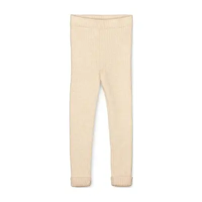 Benna Rib Leggin Leggings Creme Fliink