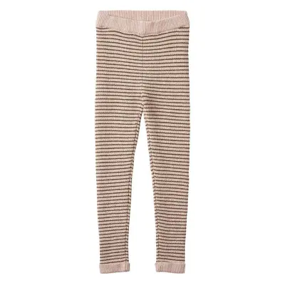 Benna Rib Leggin *Villkorat Erbjudande Leggings Rosa Fliink