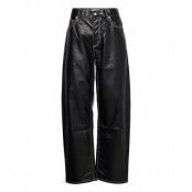 Benz Vegan Leather Black Designers Trousers Leather Leggings-Byxor Svart EYTYS