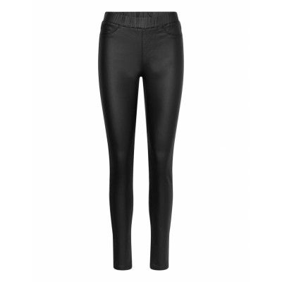 Betty Coated Legging Bottoms Leggings Svart NORVIG