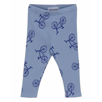 Bicycle All Over Leggings Leggings Blå Bobo Choses