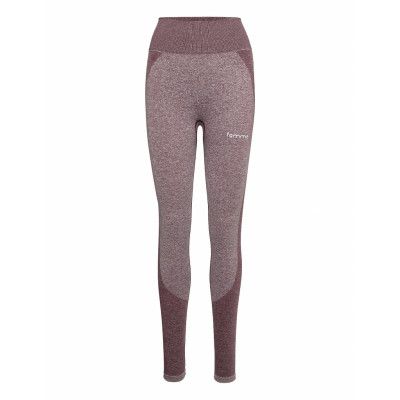 Black Elevate Wave Leggings Sport Running-training Tights Purple Famme