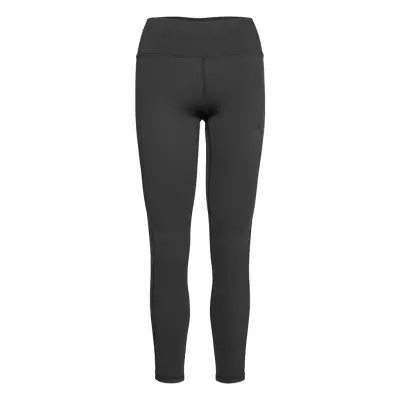 Black Flex Leggings Running/training Tights Svart Famme