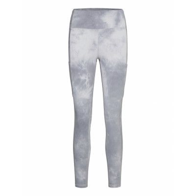 Tie Dye Leggings Running/training Tights Grå Famme