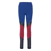Blocked Legging Full Running/training Tights Blå Tommy Sport