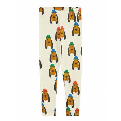 Bloodhound Aop Leggings Bottoms Leggings Cream Mini Rodini