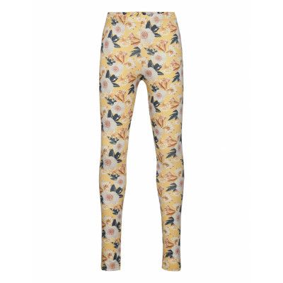 Bloom Leggings Leggings Gul Müsli By Green Cotton