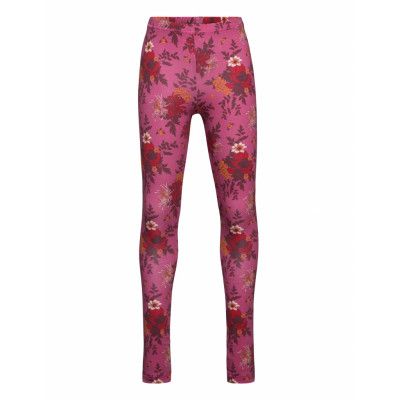 Bloomy Leggings Bottoms Leggings Rosa Müsli By Green Cotton