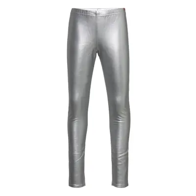 Boboli Leggings Fake Fur Stretch For Girl - Silver - 162