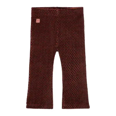 Boboli Stretch Corduroy Leggings - Burgundy - 86