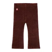 Boboli Stretch Corduroy Leggings - Burgundy - 92