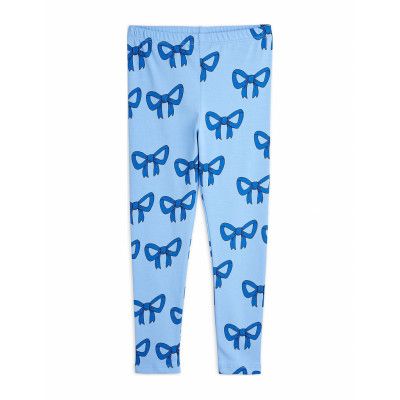 Mini Rodini Bow Aop Leggings Blå