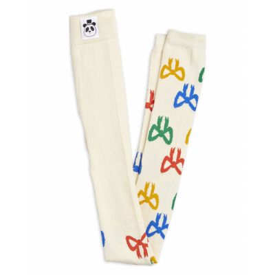 Bow Leggings Socks & Tights Tights Vit Mini Rodini
