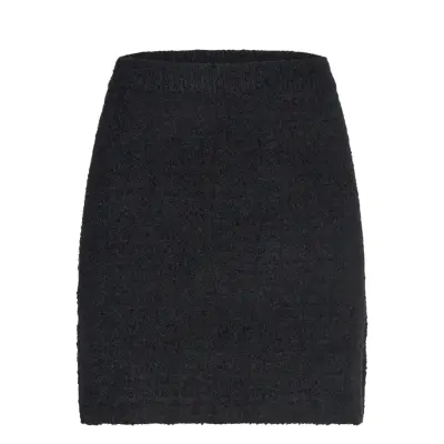 Bubbleroom Brielle Short Knitted Skirt - Black - S