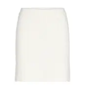 Bubbleroom Brielle Short Knitted Skirt - White - L
