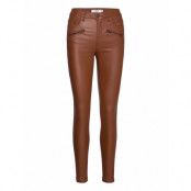 Bylola Bykiko Deco Zip - Leather Leggings/Byxor Brun B.young