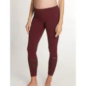 Cache Coeur Maternity Leggings Sport Woma - Burgundy - M Regular