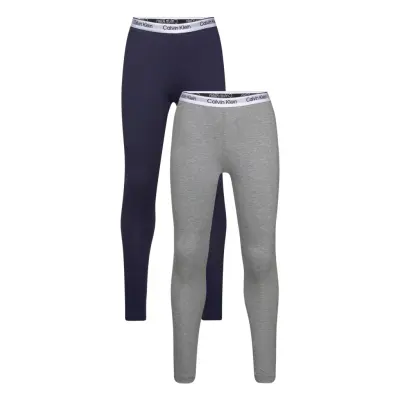 Calvin Klein 2Pk Legging - Grey - 152-164