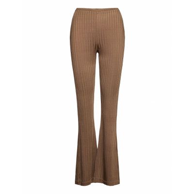 Camoua Trousers 13053 *Villkorat Erbjudande Utsvängda Byxor Brun Samsøe Samsøe