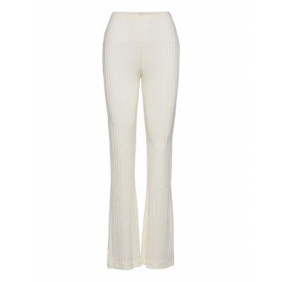 Camoua Trousers 13053 Utsvängda Byxor Creme Samsøe Samsøe