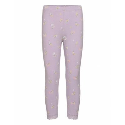 Capri Leggings W Lace Basic A Leggings Lila Lindex