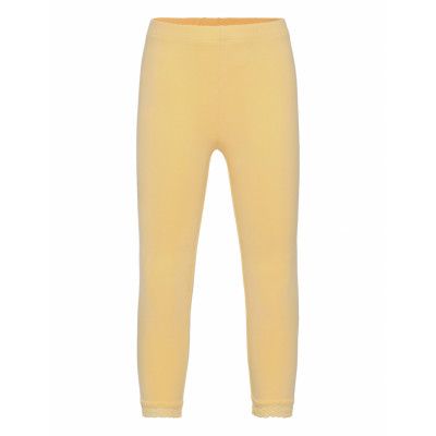 Capri Leggings W Lace Basic S Leggings Gul Lindex