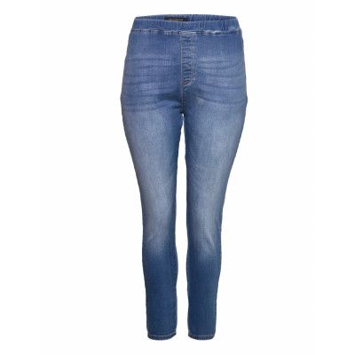 Carlaola Hw Legging Lg Ank Azg Dnm Skinny Jeans Blå ONLY Carmakoma