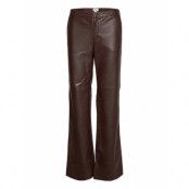 Carlie Trousers Trousers Leather Leggings/Byxor Brun Twist & Tango