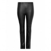 Carpapaya Faux Leath Slit Legging Cc Otw Bottoms Trousers Leather Leggings-Byxor Svart ONLY Carmakoma