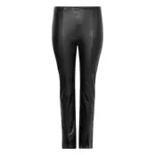 Carpapaya Faux Leath Slit Legging Cc Otw Bottoms Trousers Leather Leggings-Byxor Svart ONLY Carmakoma