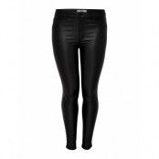 Carpunk Reg Sk Coated Pants Bottoms Trousers Leather Leggings-Byxor Svart ONLY Carmakoma