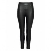 Carrool Coated Legging Noos Bottoms Trousers Leather Leggings-Byxor Black ONLY Carmakoma