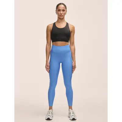 Casall Graphic High Waist Tights - Blue - 36