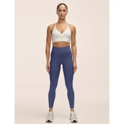 Casall Graphic High Waist Tights - Blue - 44