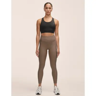 Casall Graphic High Waist Tights - Khaki green - 38