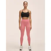 Casall Multi Rib Seamless High Waist Tights - Pink - S