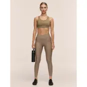 Casall Overlap High Waist Tights - Beige - 38