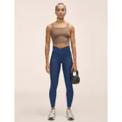 Casall Overlap High Waist Tights - Blue - 40