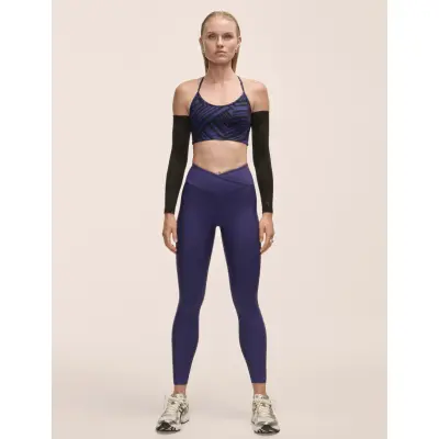 Casall Overlap High Waist Tights - Purple - 36