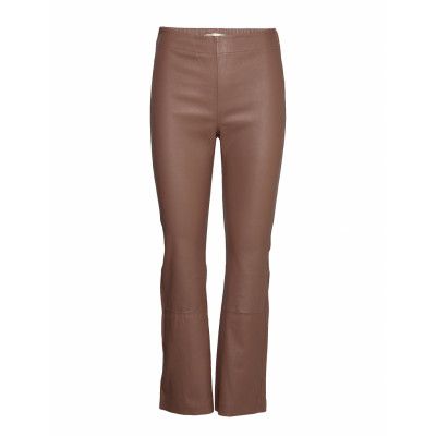 Cedar Pant Trousers Leather Leggings/Byxor Brun InWear