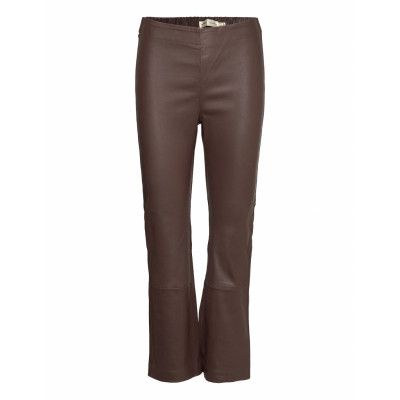 Cedar Pant Trousers Leather Leggings/Byxor Brun InWear