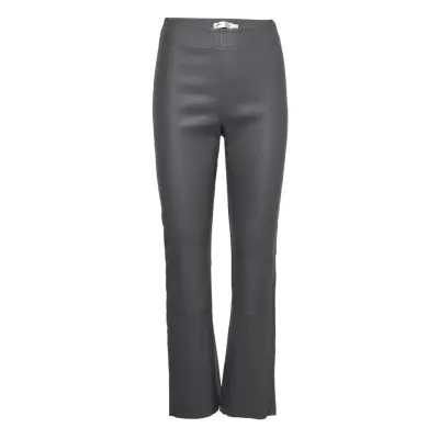 Cedar Pant Trousers Leather Leggings/Byxor Grå InWear